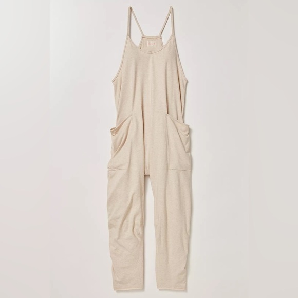 Free people Movement Hot Shot Onesie Jumpsuit Butter Yellow size XL NWOT - Picture 5 of 10